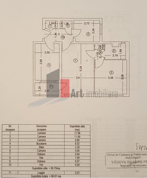 Nicolae Grigorescu 50 m Metrou, apartament 3 camere.